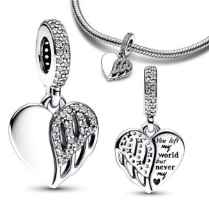 Berloque Coração de Asas