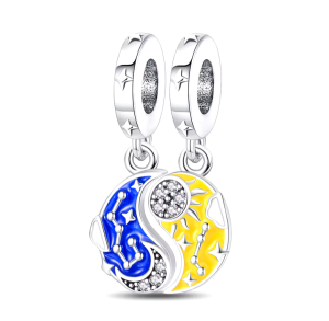 Berloque Yin Yang Lua e Sol