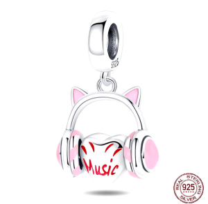 Berloque Fone de gatinho