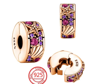 Berloque Separador Fundo do mar Rosé