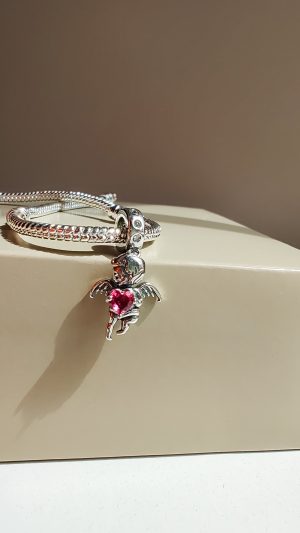 Berloque Anjinho Coração