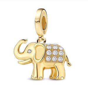 Berloque Elefante Dourado
