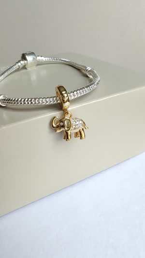 Berloque Elefante Dourado