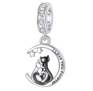 Berloque Gatinhos love Forever