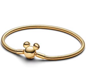 Pulseira Dourada Fecho Mickey 17cm
