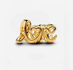Berloque Love Dourado
